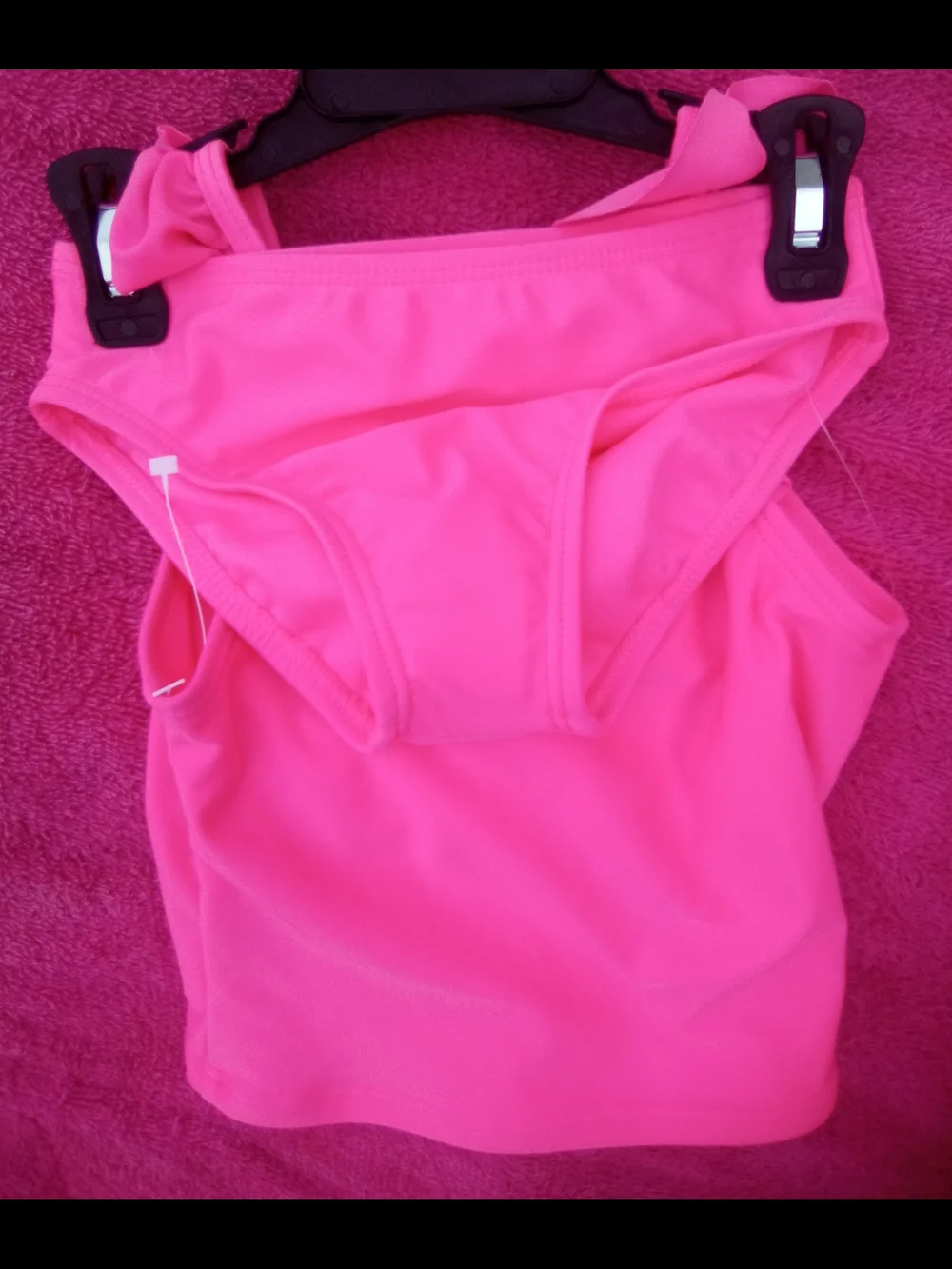 Women's Pink Ruffle Sleeve Tank Top